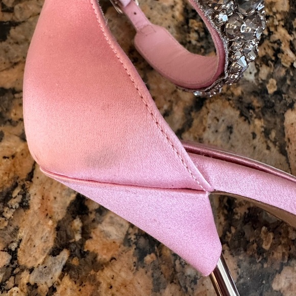 Alexander McQueen Crystal Strap Sandals in Pink - Picture 10 of 13